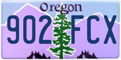 OR license plate 902FCX