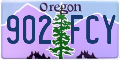 OR license plate 902FCY