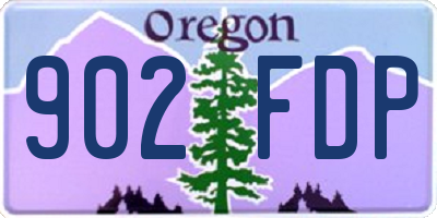 OR license plate 902FDP