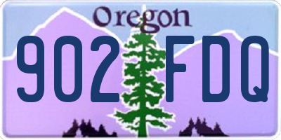 OR license plate 902FDQ