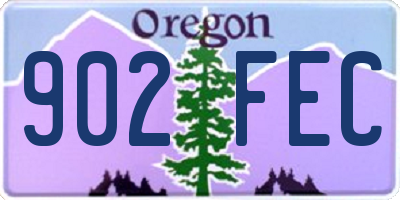 OR license plate 902FEC