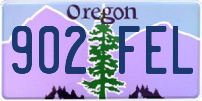 OR license plate 902FEL