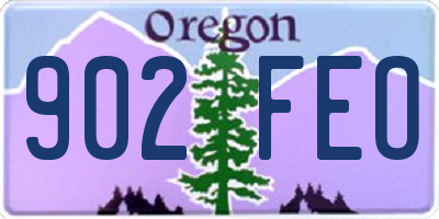 OR license plate 902FEO