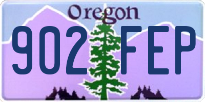 OR license plate 902FEP