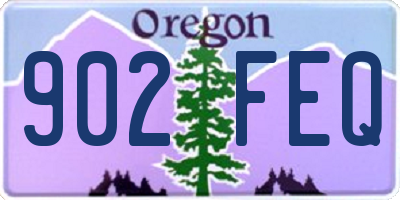 OR license plate 902FEQ