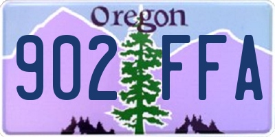 OR license plate 902FFA