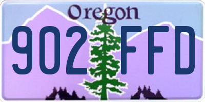 OR license plate 902FFD