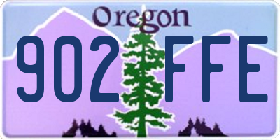 OR license plate 902FFE