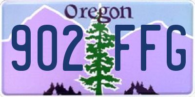 OR license plate 902FFG