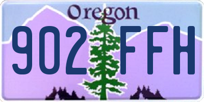 OR license plate 902FFH