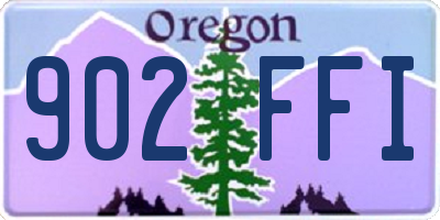OR license plate 902FFI