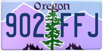 OR license plate 902FFJ