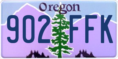 OR license plate 902FFK