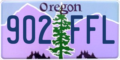 OR license plate 902FFL