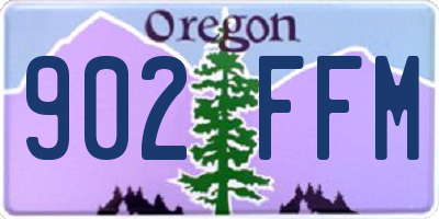 OR license plate 902FFM