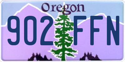 OR license plate 902FFN