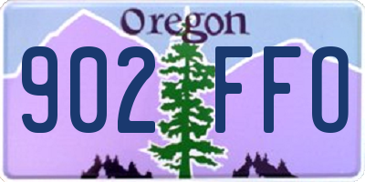OR license plate 902FFO