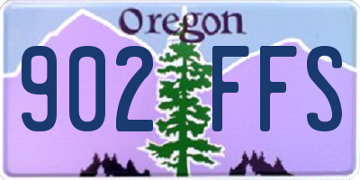 OR license plate 902FFS