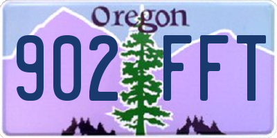 OR license plate 902FFT