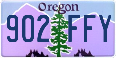 OR license plate 902FFY