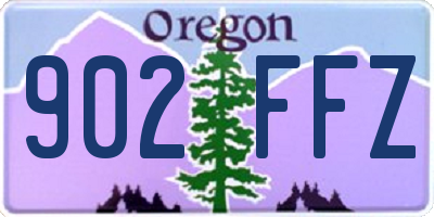 OR license plate 902FFZ