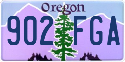 OR license plate 902FGA