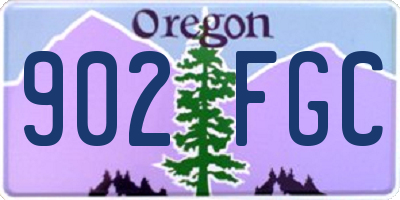 OR license plate 902FGC