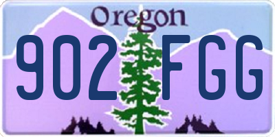 OR license plate 902FGG