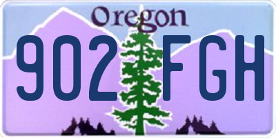 OR license plate 902FGH