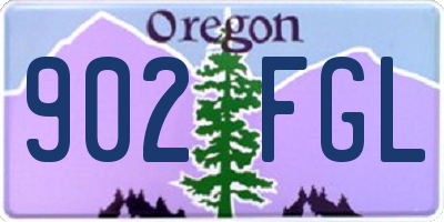 OR license plate 902FGL