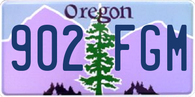 OR license plate 902FGM