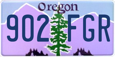 OR license plate 902FGR