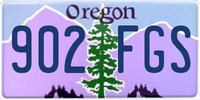 OR license plate 902FGS