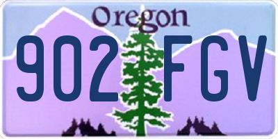 OR license plate 902FGV