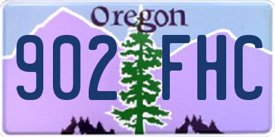 OR license plate 902FHC