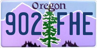 OR license plate 902FHE