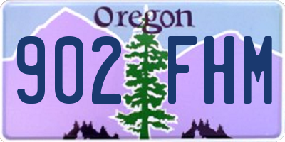 OR license plate 902FHM