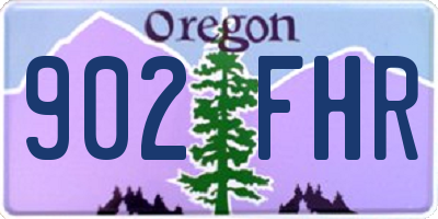 OR license plate 902FHR