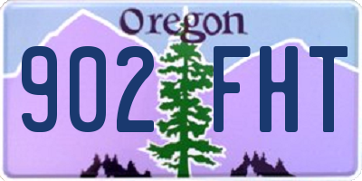 OR license plate 902FHT
