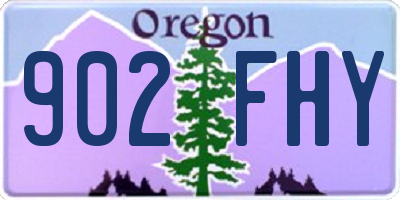 OR license plate 902FHY