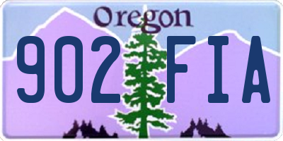 OR license plate 902FIA