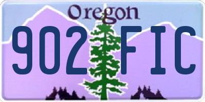 OR license plate 902FIC
