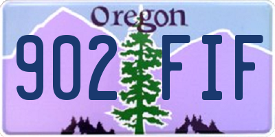 OR license plate 902FIF