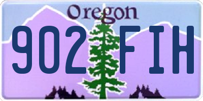 OR license plate 902FIH