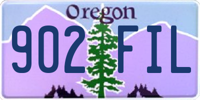 OR license plate 902FIL