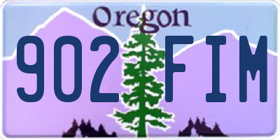 OR license plate 902FIM