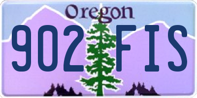 OR license plate 902FIS