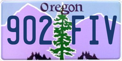 OR license plate 902FIV