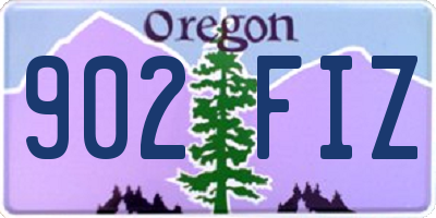 OR license plate 902FIZ