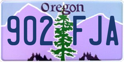 OR license plate 902FJA